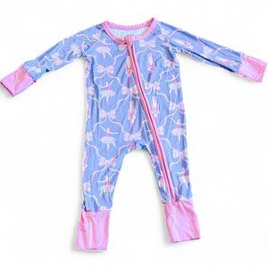 Remi and Friends Bamboo Nutcracker Ballet 2 Way Zip Convertible Romper Size 0-3M